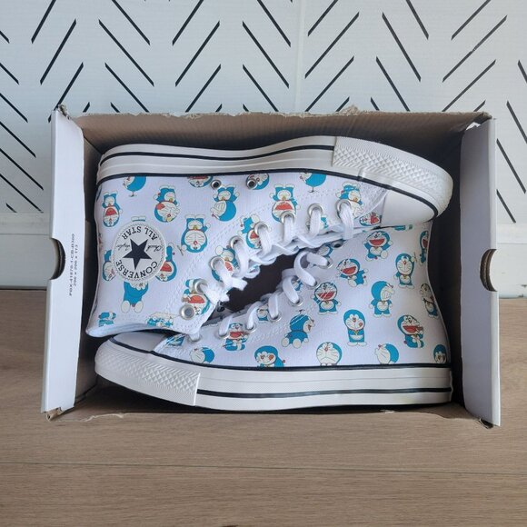 ❤️Converse x Doraemon Chuck Taylor High Top Sz 9 Women's Sneakers White A15791C - Picture 7 of 10
